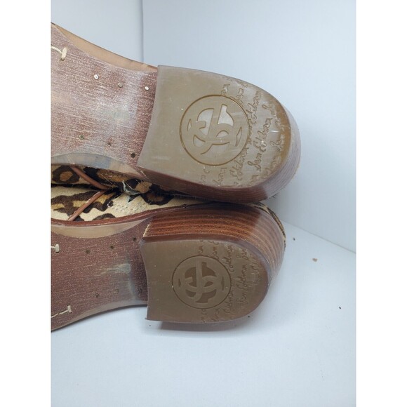 Sam Edelman Petty Cheatah Print Cow Hide Womens Booties Sz 6.5 *Read City Chic - Picture 12 of 14